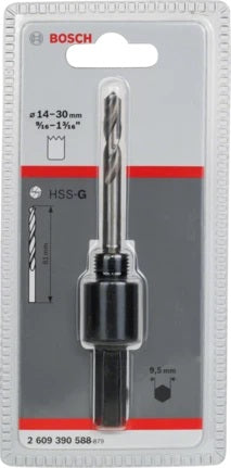 Bosch Altıgen Şaftlı 14-30 mm Pançlar İçin Adaptör, Anahtar Ağzı 9,52 mm - Pazaribu