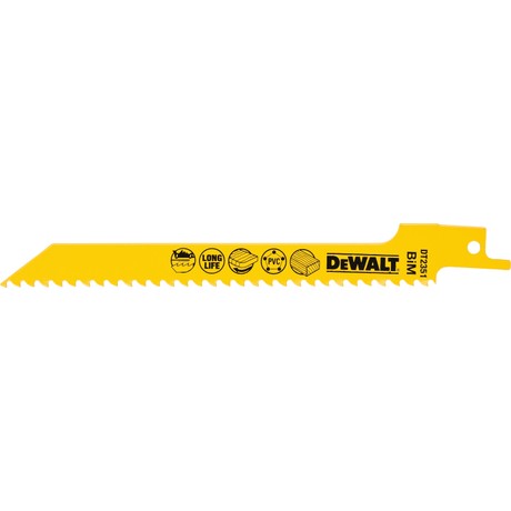 Dewalt DT2351 Ahşap Kesim Tilki Kuyruğu Testere Bıçağı Ahşap,Plastik 5 Adet - Pazaribu