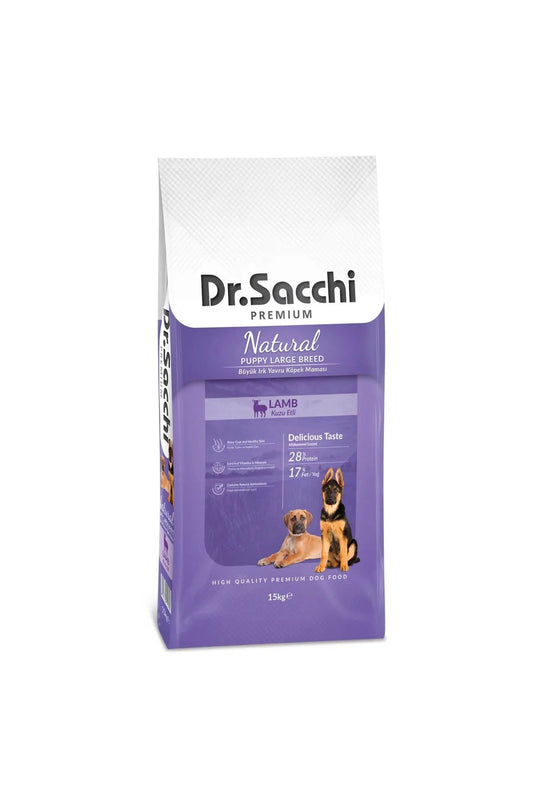 Dr. Sacchi Kuzu Etli Büyük Irk Yavru Köpek Maması 15 kg - Pazaribu