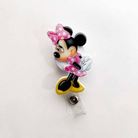 Minnie Mouse Desenli Yoyo Yaka Kartlığı