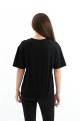 Zımba Detaylı Cepli T- shirt - Siyah
